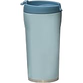 MIRA 12 oz Coffee Travel Mug - Stainless Steel Insulated Tumbler with Leak-Proof Lid - Hot & Cold Cup - Pearl Blue
