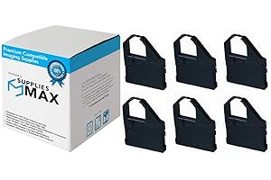 SuppliesMAX Compatible Replacement for Star NX-1000/LC10 Black Printer Ribbons (6/PK) (89510450)