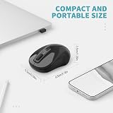 LeadsaiL Wireless Mouse 1600 DPI Silent Click 4 Buttons USB Windows Mac view 5