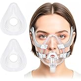 2 Packs Airfit F20 Large Replacement Cushion, Full Face Seamless Seal, Compatible with Origianl Frame, Premium Liquid Silicone CPAP Accessories - L