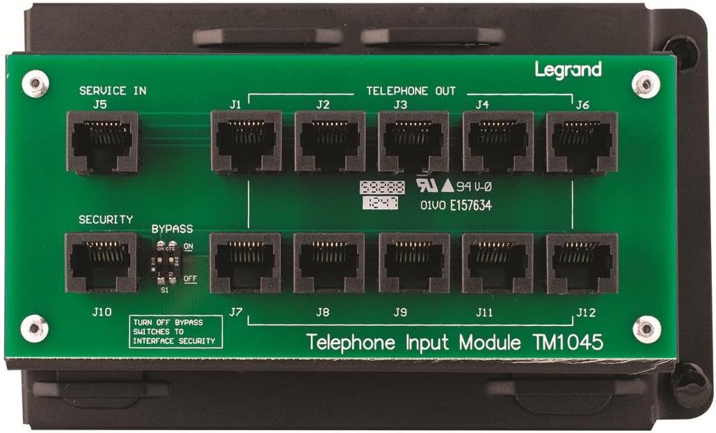 ON-Q Telecom - Modules 4x10 RJ45 Telecom Module with RJ31X (TM1045 ...