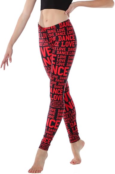 womens red workout leggings
