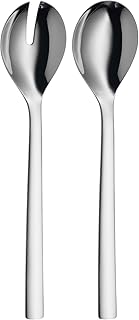 WMF Nuova Salatbesteck 30 cm, groß, Salatgabel und Servierlöffel, Cromargan Edelstahl poliert, spülmaschinengeeignet