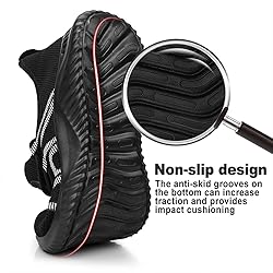 Feethit Mens Slip On Running Shoes Breathable