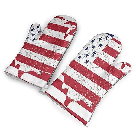Feederm America Guantes de Horno con diseño de Bandera de ...