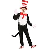 elope Dr. Seuss The Cat in The Hat Deluxe Costume Kids Large Medium