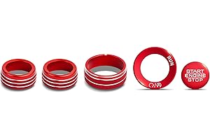 for Jeep Grand Cherokee 2022-2025 Accessories, 5-Pieces Aluminum Alloy Knob Cover Trim Set - Push Start, AC & Headlight. No-T