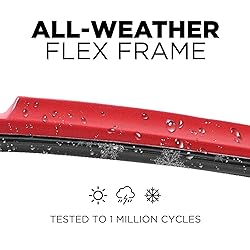 ClixWipers 22" + 22" (Set of 2) Red All Weather