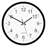 Foxtop Black Backwards Wall Clock, Runs