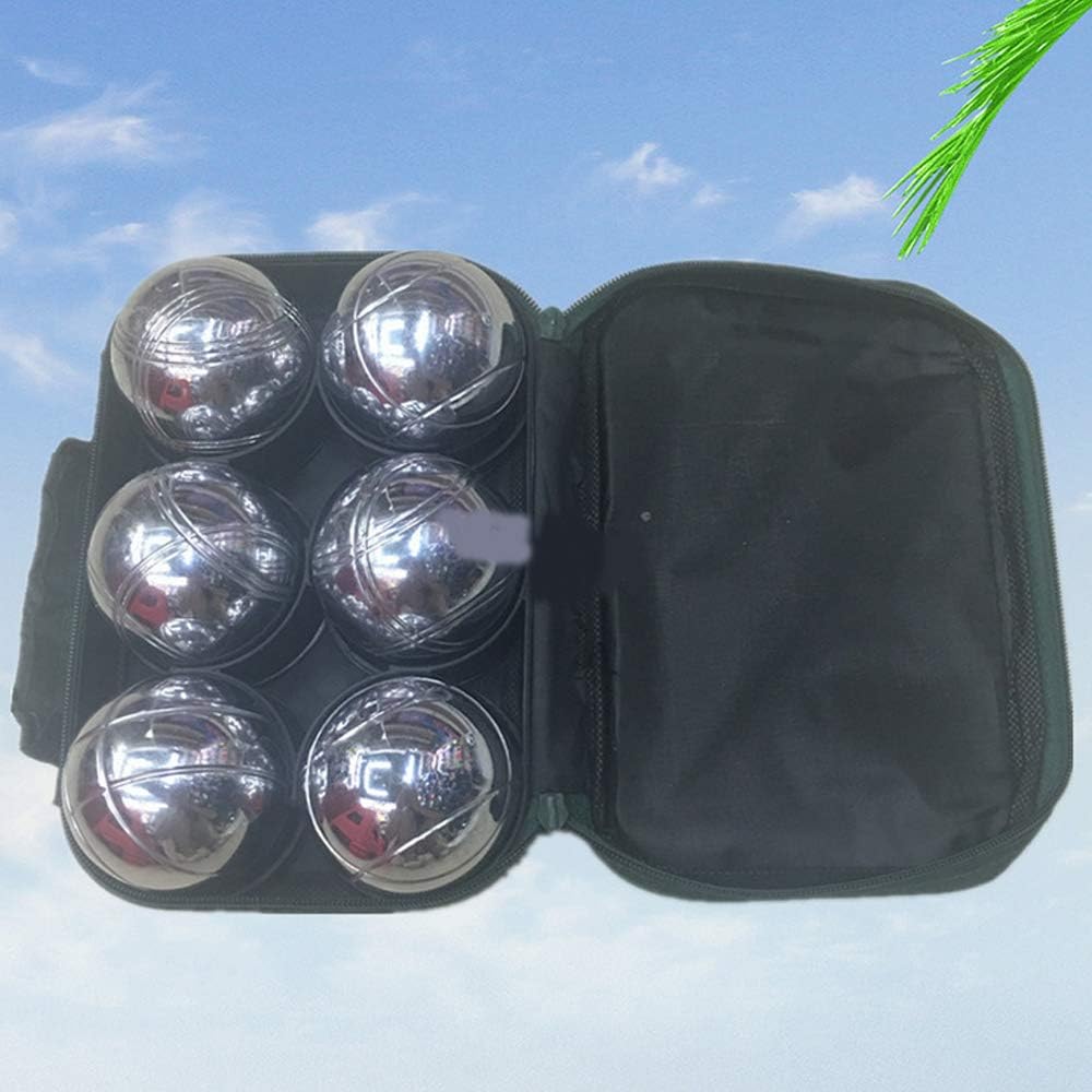 Petanque set multiple sets Lawn ball garden outdoor game solid pattern iron balls with canvas carrying case with Rust Free Protection durable