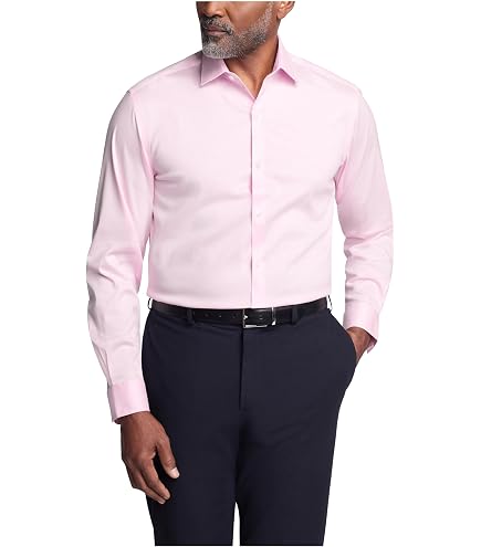 Izod Men's Big and Tall Dress Shirts Stretch Fit Solid, Cornflower Blue, 22