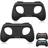TRANSNOVO Hand Grips for Switch 2,Wear-Resistant Switch Accessories Controller Grips for JoyCon,2 Pack Comfort Handles (Black)