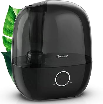 Amazon Co Jp Itvanila 寝室用加湿器 30時間超音波クールミスト加湿器 最高の安全基準 自動シャットオフ 赤ちゃんの部屋に静音 2 5l Bpaフリー Kitchen Housewares
