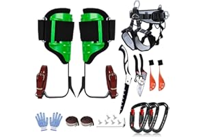 MITOJOSYEER Tree Climbing Spikes for Logging Adjustable Tree Climbing Gear Tree Climbing Kit for Climbers Logging Fruit Picking Hunting