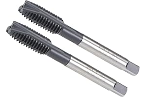 CoCud Spiral Point Tap, M10X1.5 Thread Size, TICN Coated HSS Metric Threading Tap - (Applications: for Drilling Tapping Stainless Steel), 2-Pieces