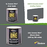 THE ONE All-In-One Paint & Primer Dark Grey Gloss 1 L Multi-Surface view 3