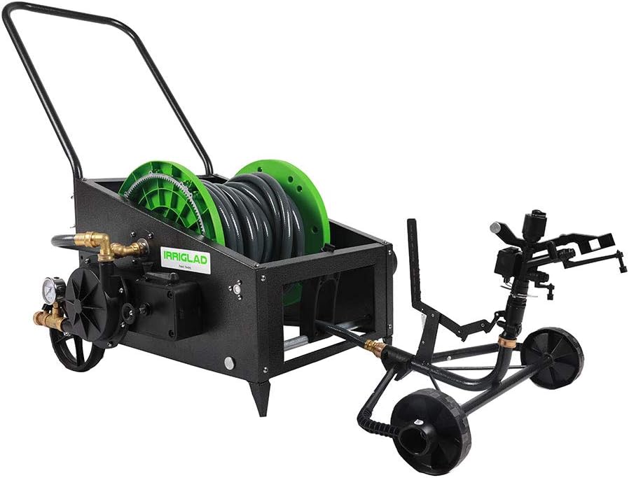 IRRIGLAD Fully Automatic Water Hose Reel Cart Steel Frame