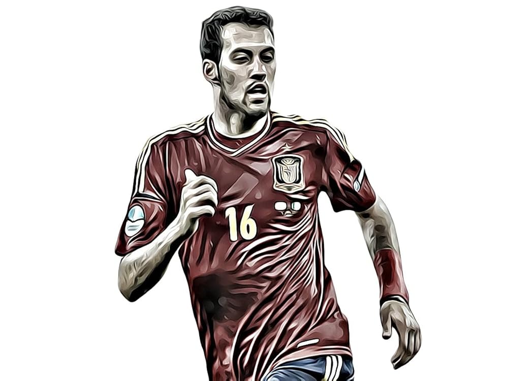 Sergio Busquets Spain Barcelona Euro 2021 Legend Print A3 A4 Free