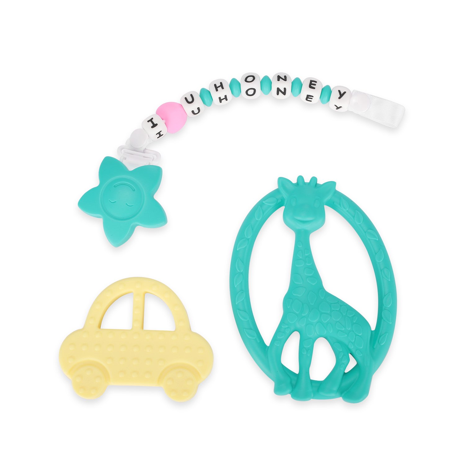 Mactrem Denticion Bebe Collar Mordedor para la Lactancia Juguetes para la Ducha