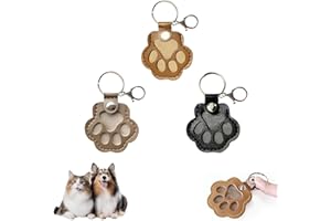 OYB 3 Pcs Dog Fur Storage Keychain,Dog Hair Keychain,Pet Memorial Gifts for Bag Purse Paw Charm Key Holder