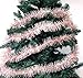 PEPPERLONELY 36 FT Christmas Tinsel Garland Classic Christmas Decorations, Rose Gold/White Pink