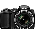 Nikon Coolpix L340 20.2 MP Digital Camera with 28x Optical Zoom and 3.0-Inch LCD (Black)