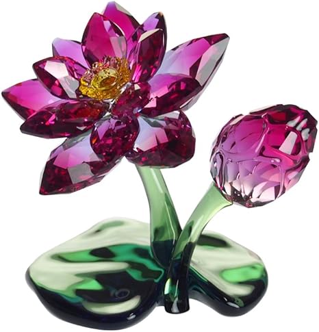 Amazon スワロフスキー Swarovski 置物 ロータス 並行輸入品 置物 オブジェ オンライン通販