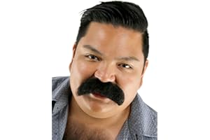 CITY COSTUME WIGS Walrus Mustache Plush and Hairy Full Cowboy Costume Mustache Stick On