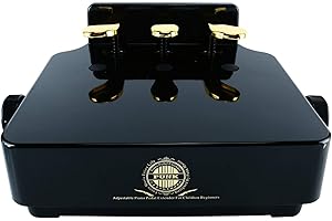 YaeTek Piano Pedal Extenders Bench for Kids, Height Adjustable with 3 Pedal, Black