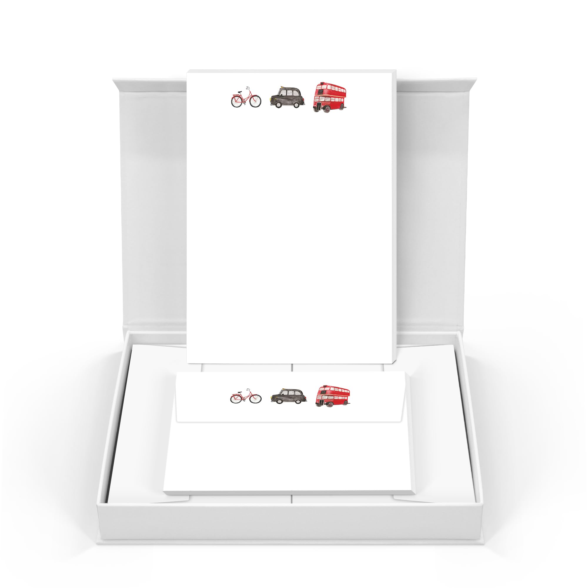 Me Loovely London Travel Letter Writing Paper and Envelopes Set A5 Size Writing Papers Stationery Supplies for Invitation Love Letter & Gift (20 Letters & 20 Envelopes with Gift Box)