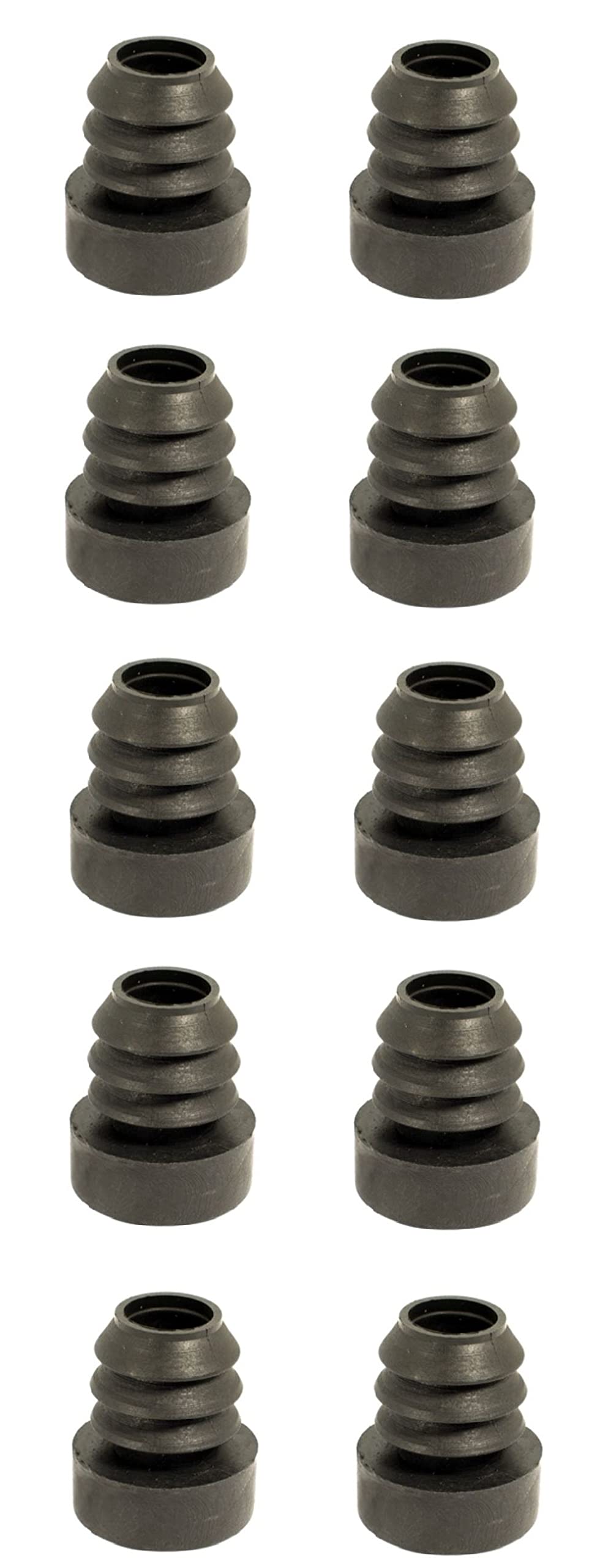 cyclingcolors 3701260890284 10 x lamellar Plugs, Black, 15mm