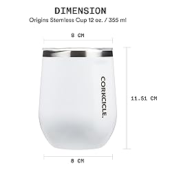 Corkcicle Stemless Wine Tumbler - Keeps Drinks Cold