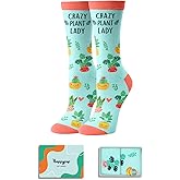 HAPPYPOP Plant Gifts for Women - Plant Socks, Gift for Gardeners, Funny Gardening Sock for Nature Lovers