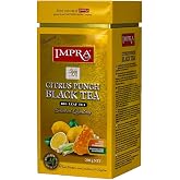 Impra Citrus Punch Pure Ceylon Black Tea, 200g, Tin Caddy, with Natural Pieces