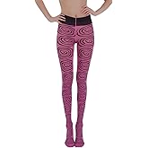 Baynoyia Y2K Pattern Tights Women Halloween Stockings High Waist Colorful Tights Cute Lace Pantyhose Vintage 2000s