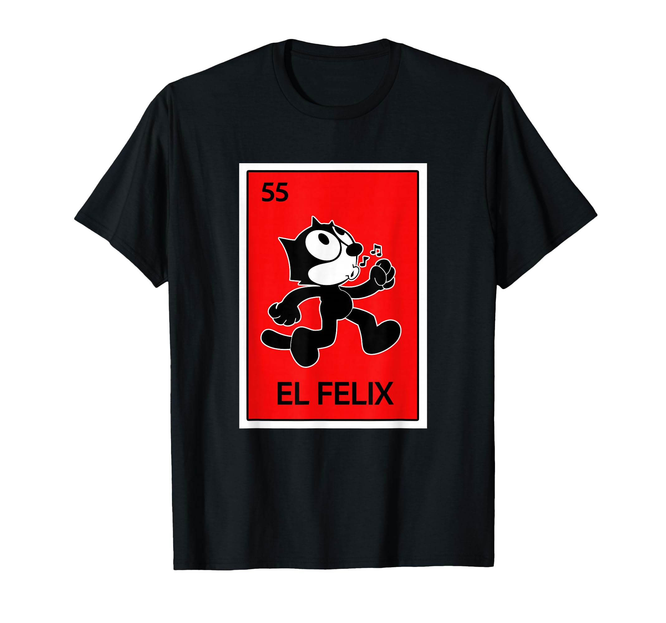 Photo 1 of Mexican Lottery Designs El Felix, Cat Cartoon, Parody T-Shirt - L (BLUE)