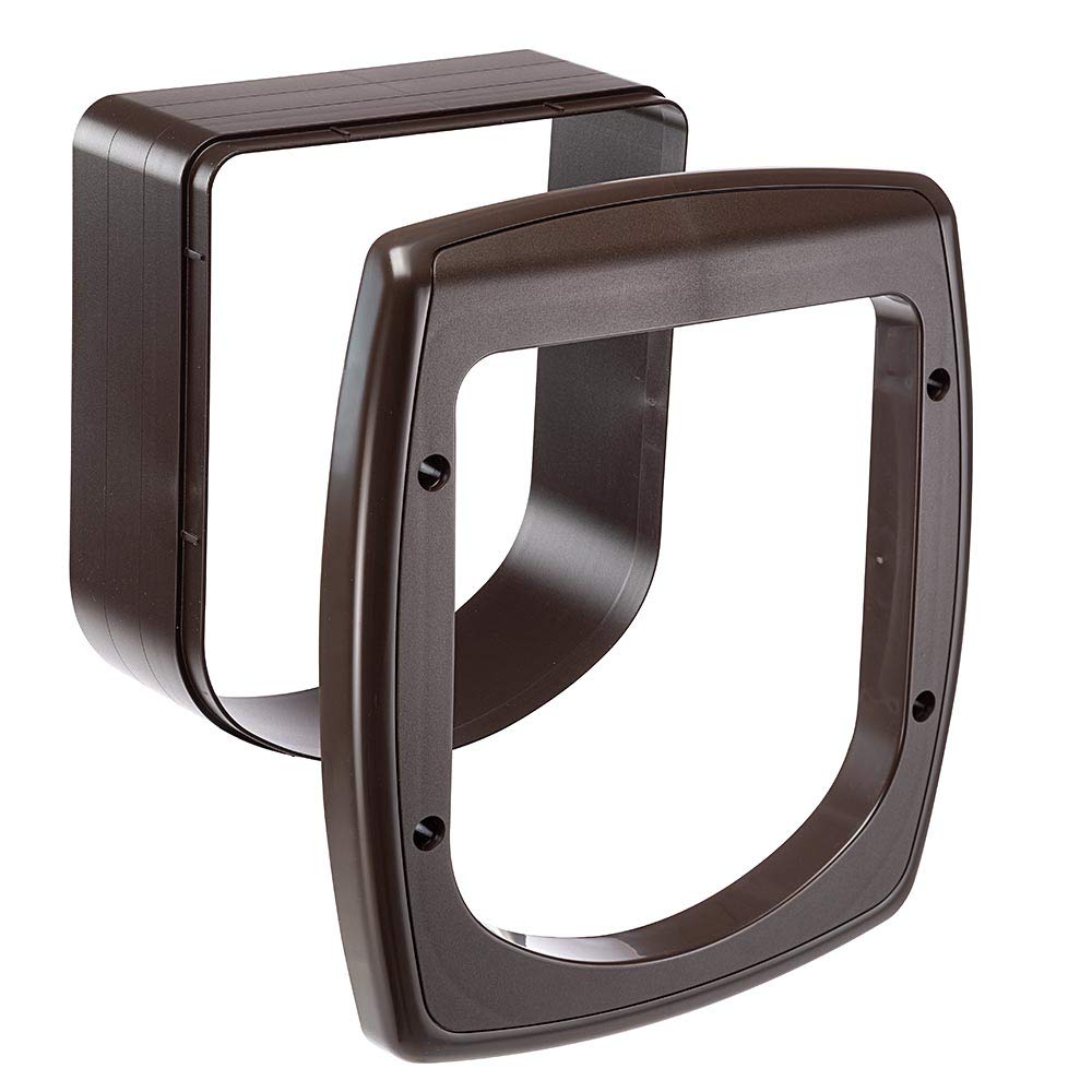 Ferplast Extension for door with microchip for cats and small dogs Swing door SWING MICROCHIP EXTENSION 22.5 x 16.2 x h 25.2 cm - Depth: 5 cm, Brown