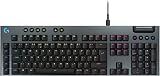 Logitech G G915 X Low-Profile Wired Mechanical Keyboard UK QWERTY Black
