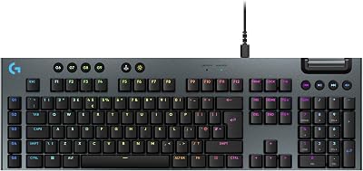 Logitech G G915 X Low-Profile Wired Mechanical Keyboard UK QWERTY Black