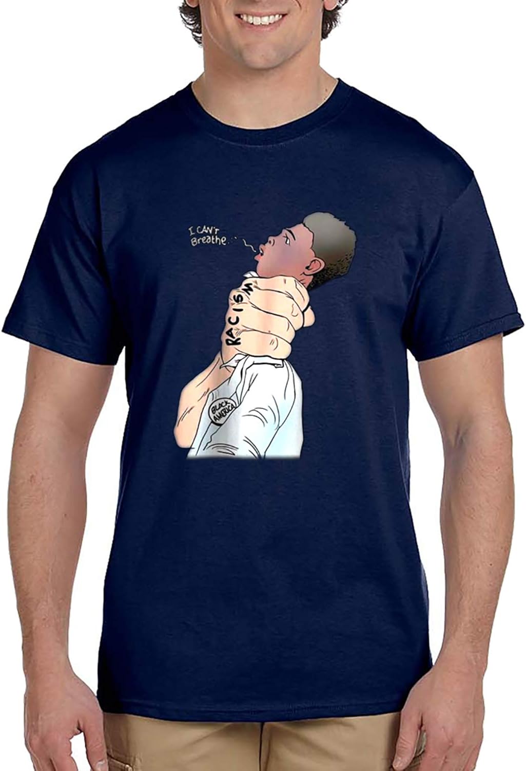 Amazon.com: I Can t Breathe Black US Shirt Black Lives Matter I Can't Breathe 1619 Shirt (Design 