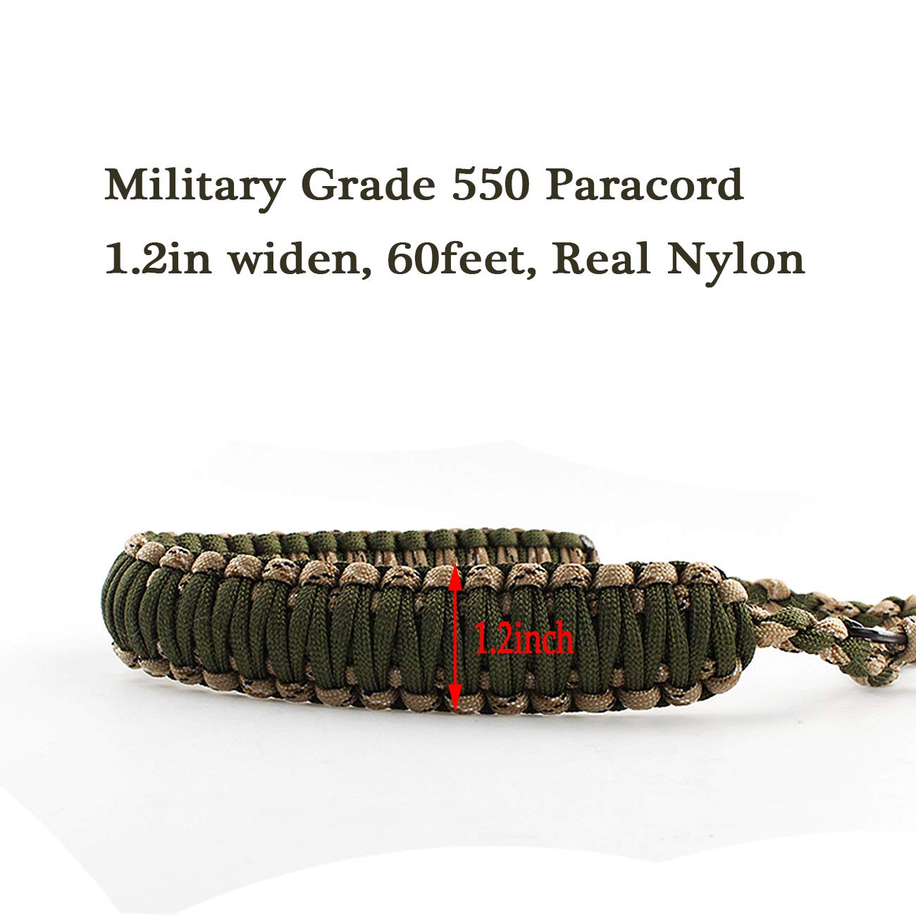 Yolyoo Duck Call Lanyard with Removable Drops 550 Paracord Hand Braided Secures 5 Calls Military Grade Adjustable Loops for Hunting Goose,Varmint, Predator, Deer or Duck Calls