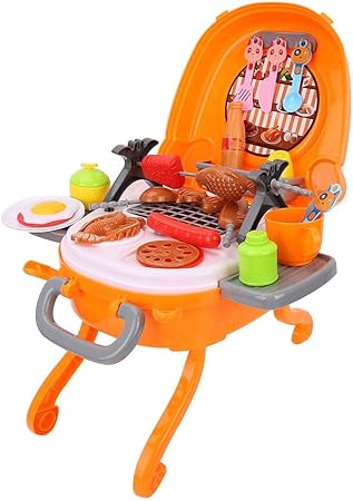 Amazon バーベキュー玩具セット ミニbbqのおもちゃ おままごと クッキング 安全無臭 耐久性 面白い キッチンバーベキュー玩具 子供のため 誕生日 贈り物 セット おもちゃ