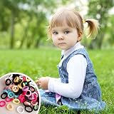 Lanjue 200 Pcs Small Candy Color Hair Bands Elastic Hair Ties view 6