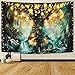 Sevenstars Forest Fairy Tales Tapestry Lantern Tapestry Waterfalls Under Tree of Life Tapestry Psychedelic Forest Tapestry Fantasy Tree Tapestries for Room (51.2 x 59.1 inches, Forest Fairy Tales)