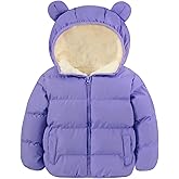 BFUSTYLE Baby Toddler Coat Boys Girls Bear Ear Hooded Puffer Jacket for kids 6M-5T