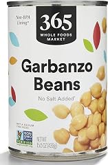 365 by Whole Foods Market, Unsalted Garbanzo Beans, 15.5 Ounce