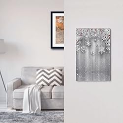 Christmas Snowflake Planks No Device Light Switch