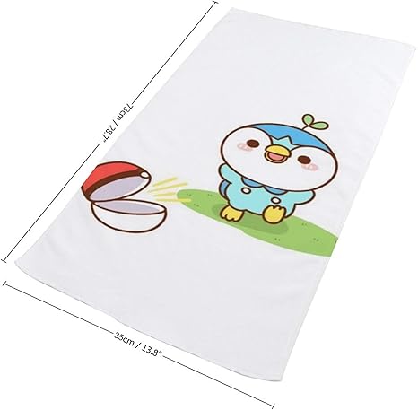 Amazon ポッチャマ 2 フェイスタオル タオル おしゃれ 瞬間吸水 柔らか肌触り耐久性 速乾 厚手 抗菌 防臭 キャラクター アニメ 雑貨 グッズ 人気 35 73cm フェイスタオル ホーム キッチン オンライン通販