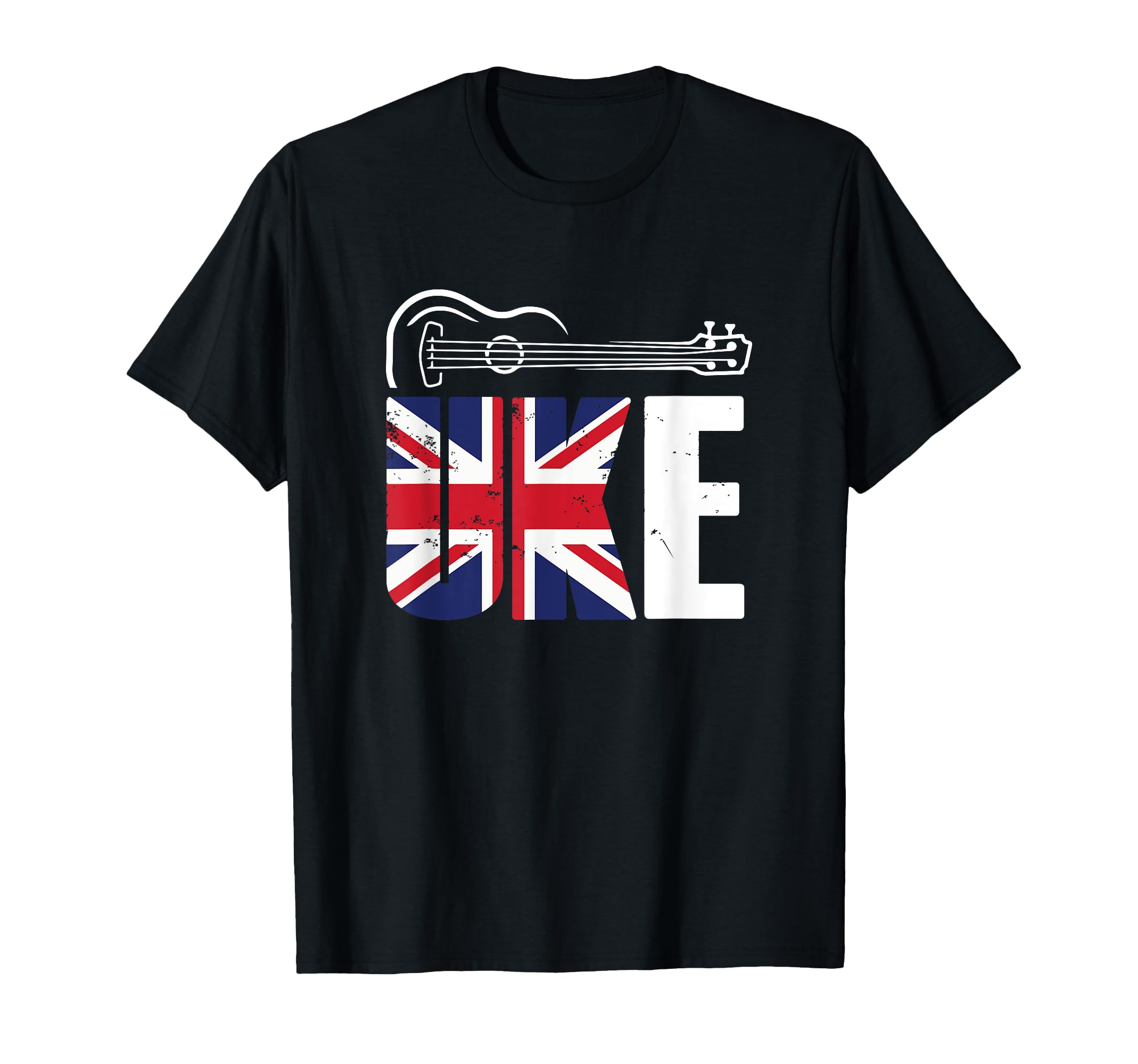 United Kingdom UK Ukulele Acoustic Hawaiian Musician Guitar T-Shirt