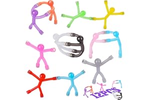 12PCS Refrigerator Magnets for Kitchen, Funny Humanoid Poseable Fridge with Magnet Creative Magnetic Figures for Office White